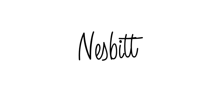 How to Draw Nesbitt signature style? Angelique-Rose-font-FFP is a latest design signature styles for name Nesbitt. Nesbitt signature style 5 images and pictures png