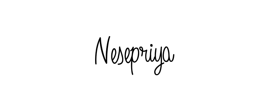 It looks lik you need a new signature style for name Nesepriya. Design unique handwritten (Angelique-Rose-font-FFP) signature with our free signature maker in just a few clicks. Nesepriya signature style 5 images and pictures png