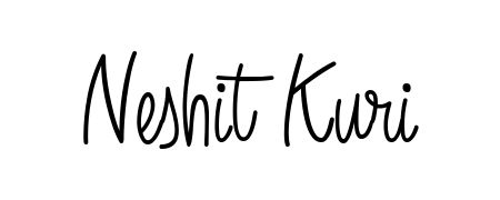 A stylish, flowing autograph style designed for name Neshit Kuri using Angelique-Rose-font-FFP typography. Perfect for digital creative projects. Neshit Kuri signature style 5 images and pictures png