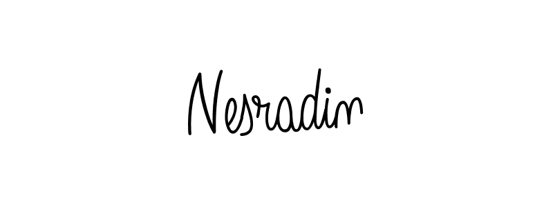 Nesradin stylish signature style. Best Handwritten Sign (Angelique-Rose-font-FFP) for my name. Handwritten Signature Collection Ideas for my name Nesradin. Nesradin signature style 5 images and pictures png