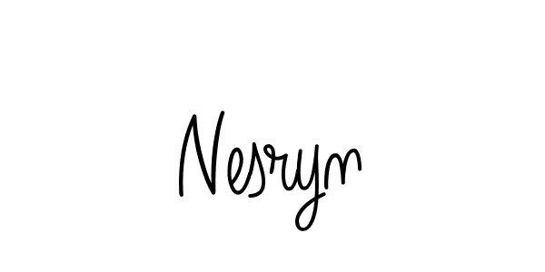 Once you've used our free online signature maker to create your best signature Angelique-Rose-font-FFP style, it's time to enjoy all of the benefits that Nesryn name signing documents. Nesryn signature style 5 images and pictures png