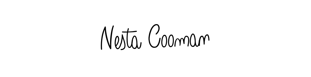 Nesta Cooman stylish signature style. Best Handwritten Sign (Angelique-Rose-font-FFP) for my name. Handwritten Signature Collection Ideas for my name Nesta Cooman. Nesta Cooman signature style 5 images and pictures png