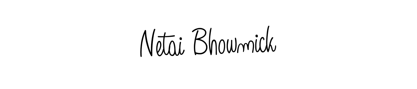 if you are searching for the best signature style for your name Netai Bhowmick. so please give up your signature search. here we have designed multiple signature styles  using Angelique-Rose-font-FFP. Netai Bhowmick signature style 5 images and pictures png