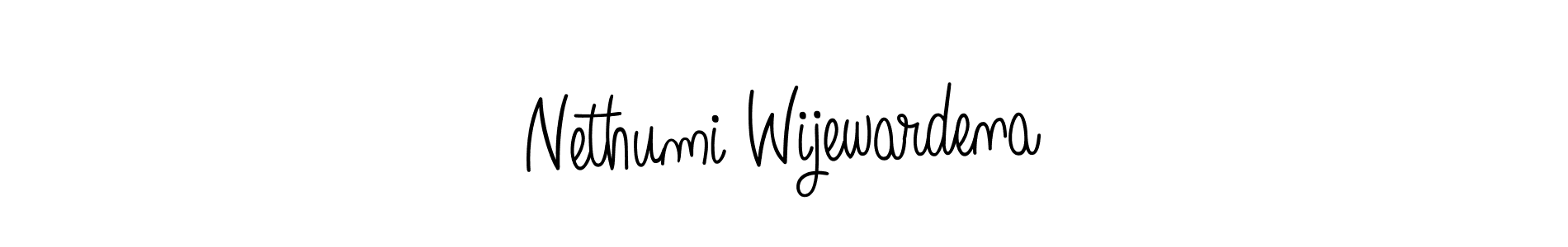 Create a beautiful signature design for name Nethumi Wijewardena. With this signature (Angelique-Rose-font-FFP) fonts, you can make a handwritten signature for free. Nethumi Wijewardena signature style 5 images and pictures png