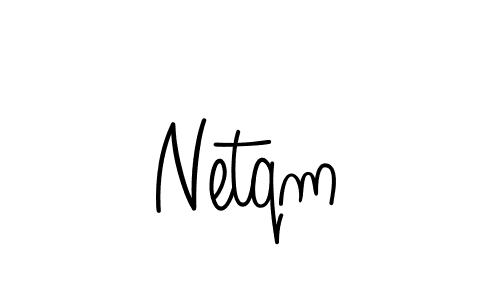if you are searching for the best signature style for your name Netqm. so please give up your signature search. here we have designed multiple signature styles  using Angelique-Rose-font-FFP. Netqm signature style 5 images and pictures png