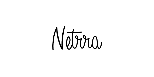 Use a signature maker to create a handwritten signature online. With this signature software, you can design (Angelique-Rose-font-FFP) your own signature for name Netrra. Netrra signature style 5 images and pictures png