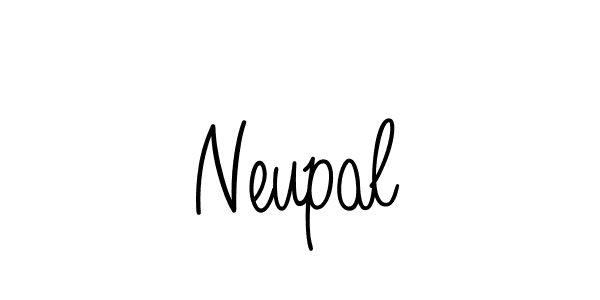 How to make Neupal name signature. Use Angelique-Rose-font-FFP style for creating short signs online. This is the latest handwritten sign. Neupal signature style 5 images and pictures png