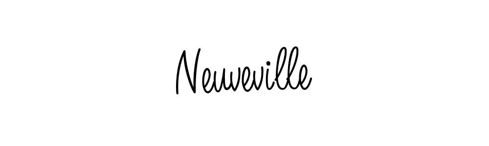 Make a beautiful signature design for name Neuveville. With this signature (Angelique-Rose-font-FFP) style, you can create a handwritten signature for free. Neuveville signature style 5 images and pictures png