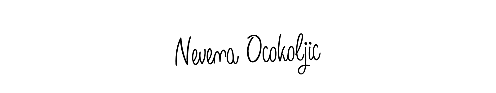 How to Draw Nevena Ocokoljic signature style? Angelique-Rose-font-FFP is a latest design signature styles for name Nevena Ocokoljic. Nevena Ocokoljic signature style 5 images and pictures png