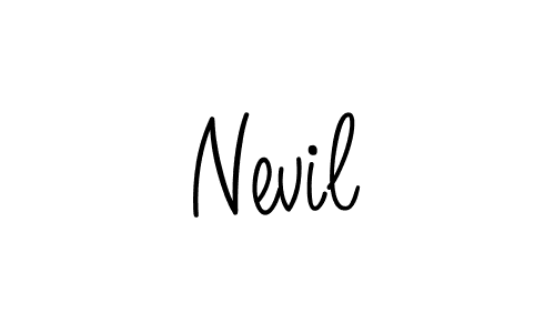 Once you've used our free online signature maker to create your best signature Angelique-Rose-font-FFP style, it's time to enjoy all of the benefits that Nevil name signing documents. Nevil signature style 5 images and pictures png