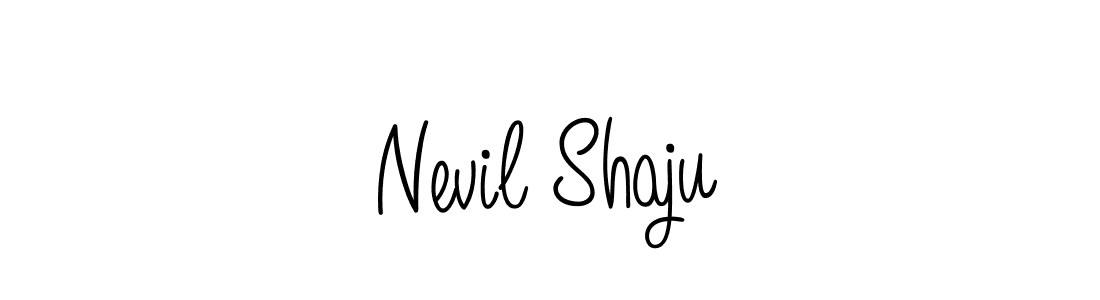 How to Draw Nevil Shaju signature style? Angelique-Rose-font-FFP is a latest design signature styles for name Nevil Shaju. Nevil Shaju signature style 5 images and pictures png