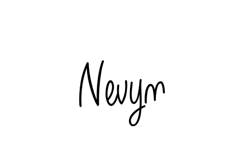 How to make Nevyn name signature. Use Angelique-Rose-font-FFP style for creating short signs online. This is the latest handwritten sign. Nevyn signature style 5 images and pictures png