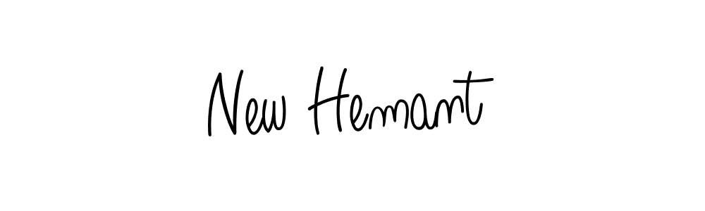 How to make New Hemant name signature. Use Angelique-Rose-font-FFP style for creating short signs online. This is the latest handwritten sign. New Hemant signature style 5 images and pictures png