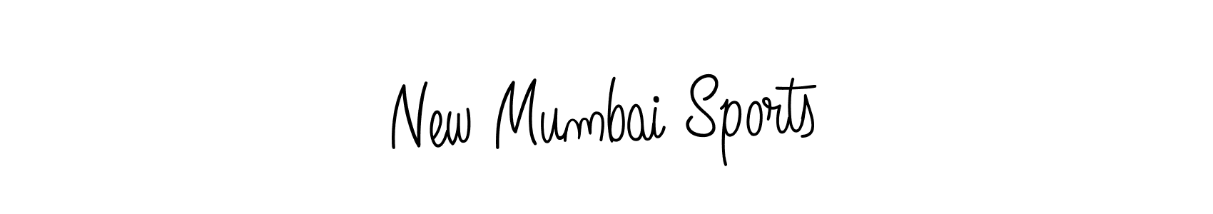 Create a beautiful signature design for name New Mumbai Sports. With this signature (Angelique-Rose-font-FFP) fonts, you can make a handwritten signature for free. New Mumbai Sports signature style 5 images and pictures png