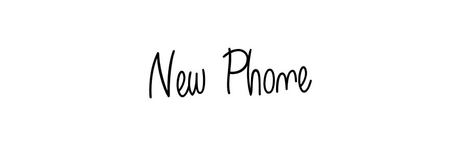 Create a beautiful signature design for name New Phone. With this signature (Angelique-Rose-font-FFP) fonts, you can make a handwritten signature for free. New Phone signature style 5 images and pictures png