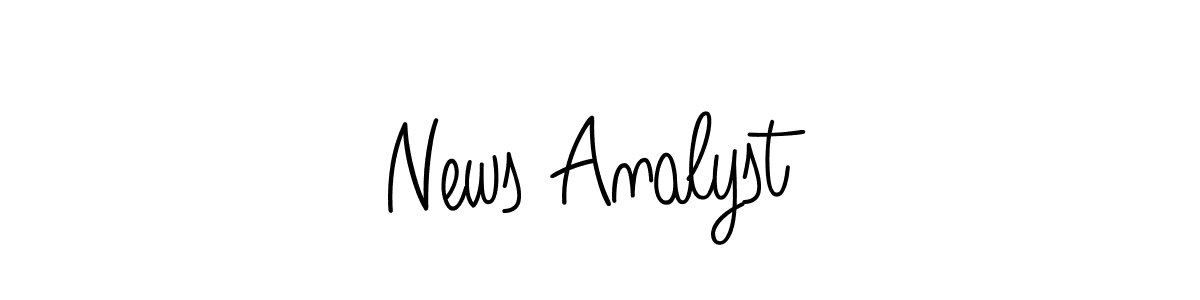 How to Draw News Analyst signature style? Angelique-Rose-font-FFP is a latest design signature styles for name News Analyst. News Analyst signature style 5 images and pictures png