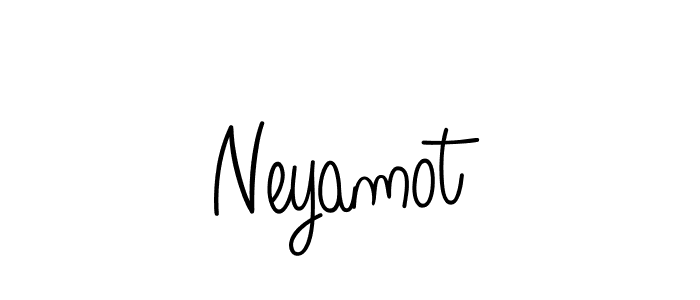 Design your own signature with our free online signature maker. With this signature software, you can create a handwritten (Angelique-Rose-font-FFP) signature for name Neyamot. Neyamot signature style 5 images and pictures png