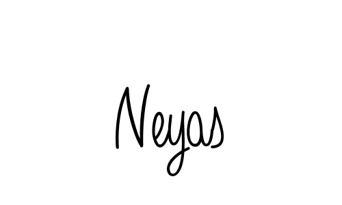 Make a beautiful signature design for name Neyas. With this signature (Angelique-Rose-font-FFP) style, you can create a handwritten signature for free. Neyas signature style 5 images and pictures png