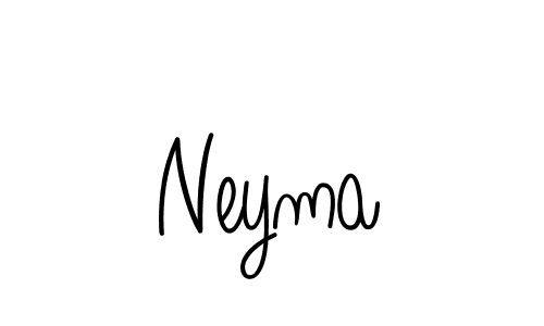 You should practise on your own different ways (Angelique-Rose-font-FFP) to write your name (Neyma) in signature. don't let someone else do it for you. Neyma signature style 5 images and pictures png