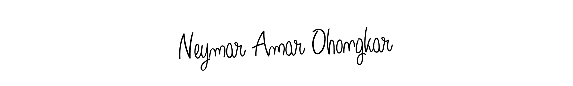 How to Draw Neymar Amar Ohongkar signature style? Angelique-Rose-font-FFP is a latest design signature styles for name Neymar Amar Ohongkar. Neymar Amar Ohongkar signature style 5 images and pictures png