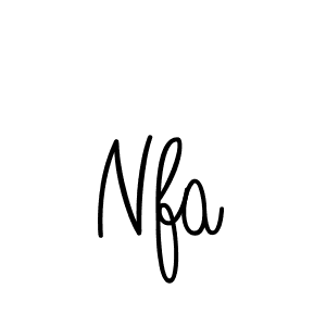 Use a signature maker to create a handwritten signature online. With this signature software, you can design (Angelique-Rose-font-FFP) your own signature for name Nfa. Nfa signature style 5 images and pictures png
