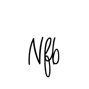 The best way (Angelique-Rose-font-FFP) to make a short signature is to pick only two or three words in your name. The name Nfb include a total of six letters. For converting this name. Nfb signature style 5 images and pictures png