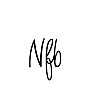 The best way (Angelique-Rose-font-FFP) to make a short signature is to pick only two or three words in your name. The name Nfb include a total of six letters. For converting this name. Nfb signature style 5 images and pictures png