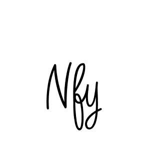 Make a beautiful signature design for name Nfy. Use this online signature maker to create a handwritten signature for free. Nfy signature style 5 images and pictures png