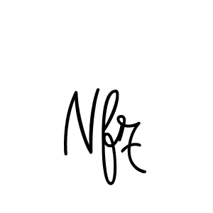 Also we have Nfz name is the best signature style. Create professional handwritten signature collection using Angelique-Rose-font-FFP autograph style. Nfz signature style 5 images and pictures png