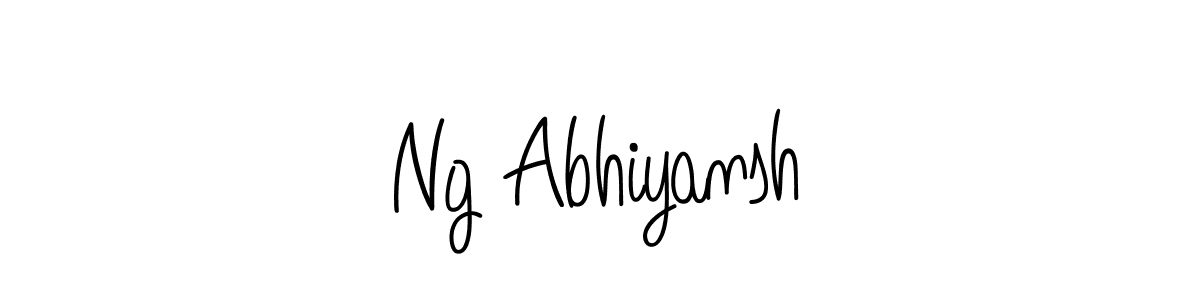 Also we have Ng Abhiyansh name is the best signature style. Create professional handwritten signature collection using Angelique-Rose-font-FFP autograph style. Ng Abhiyansh signature style 5 images and pictures png