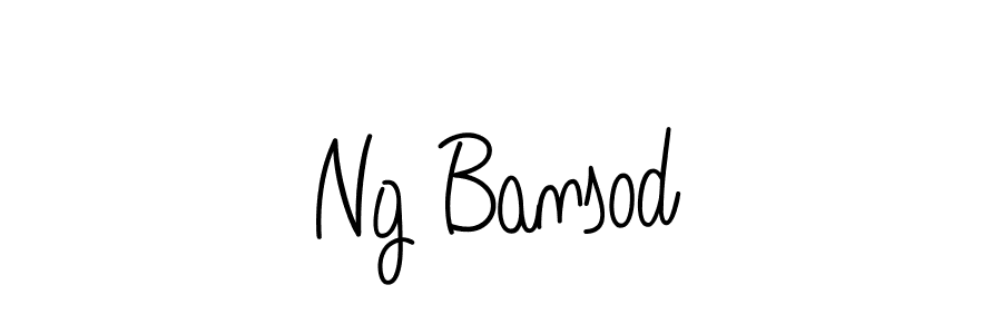 Make a beautiful signature design for name Ng Bansod. With this signature (Angelique-Rose-font-FFP) style, you can create a handwritten signature for free. Ng Bansod signature style 5 images and pictures png