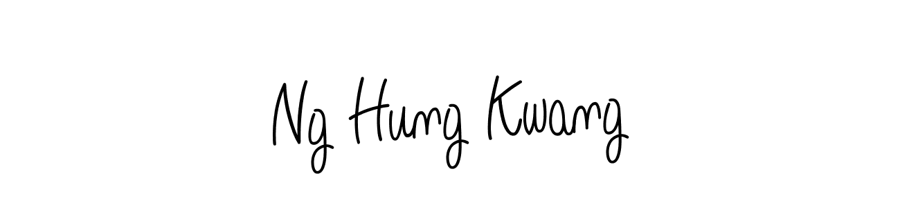 How to make Ng Hung Kwang name signature. Use Angelique-Rose-font-FFP style for creating short signs online. This is the latest handwritten sign. Ng Hung Kwang signature style 5 images and pictures png