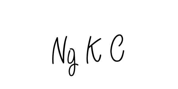 How to make Ng K C signature? Angelique-Rose-font-FFP is a professional autograph style. Create handwritten signature for Ng K C name. Ng K C signature style 5 images and pictures png