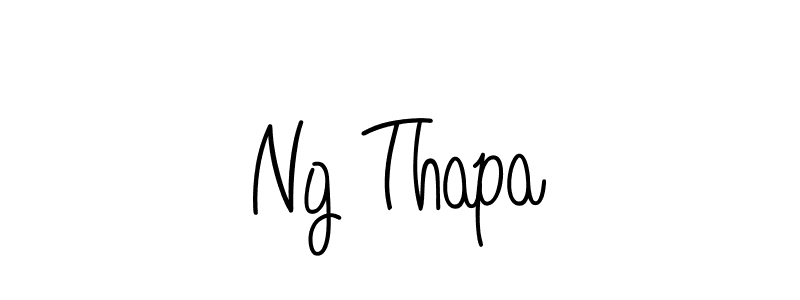 Design your own signature with our free online signature maker. With this signature software, you can create a handwritten (Angelique-Rose-font-FFP) signature for name Ng Thapa. Ng Thapa signature style 5 images and pictures png