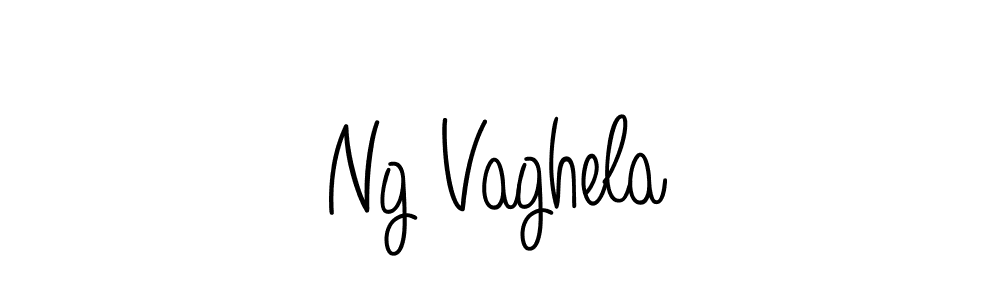 You should practise on your own different ways (Angelique-Rose-font-FFP) to write your name (Ng Vaghela) in signature. don't let someone else do it for you. Ng Vaghela signature style 5 images and pictures png