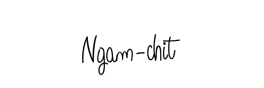 How to Draw Ngam-chit signature style? Angelique-Rose-font-FFP is a latest design signature styles for name Ngam-chit. Ngam-chit signature style 5 images and pictures png