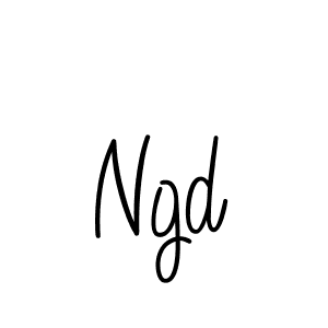 Ngd stylish signature style. Best Handwritten Sign (Angelique-Rose-font-FFP) for my name. Handwritten Signature Collection Ideas for my name Ngd. Ngd signature style 5 images and pictures png