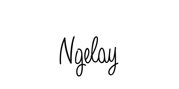 Create a beautiful signature design for name Ngelay. With this signature (Angelique-Rose-font-FFP) fonts, you can make a handwritten signature for free. Ngelay signature style 5 images and pictures png