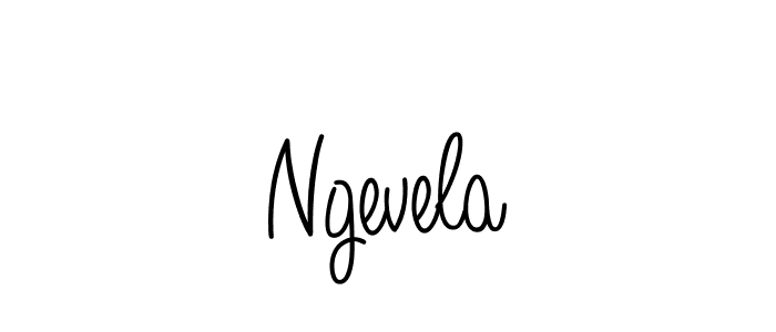 Design your own signature with our free online signature maker. With this signature software, you can create a handwritten (Angelique-Rose-font-FFP) signature for name Ngevela. Ngevela signature style 5 images and pictures png