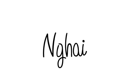 How to Draw Nghai signature style? Angelique-Rose-font-FFP is a latest design signature styles for name Nghai. Nghai signature style 5 images and pictures png