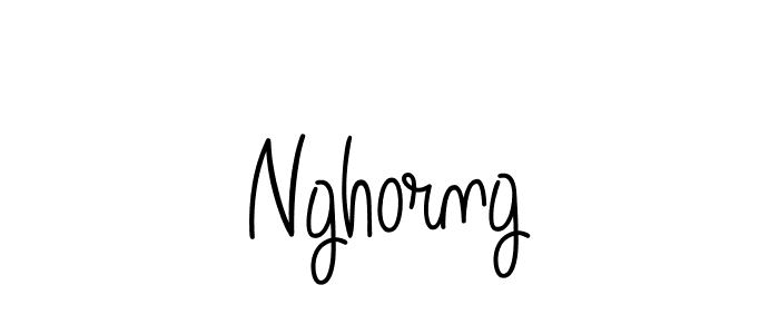 Nghorng stylish signature style. Best Handwritten Sign (Angelique-Rose-font-FFP) for my name. Handwritten Signature Collection Ideas for my name Nghorng. Nghorng signature style 5 images and pictures png