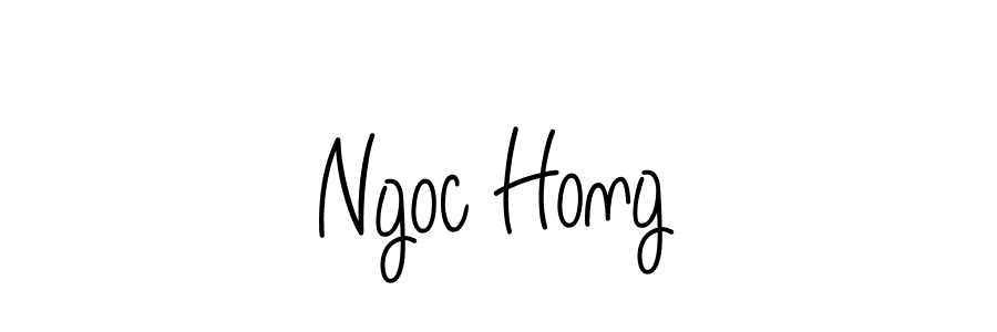 How to Draw Ngoc Hong signature style? Angelique-Rose-font-FFP is a latest design signature styles for name Ngoc Hong. Ngoc Hong signature style 5 images and pictures png