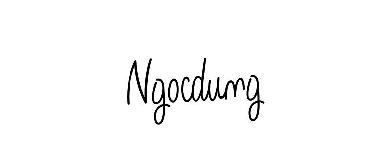 Create a beautiful signature design for name Ngocdung. With this signature (Angelique-Rose-font-FFP) fonts, you can make a handwritten signature for free. Ngocdung signature style 5 images and pictures png