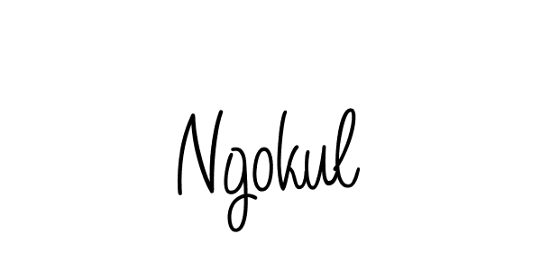 Angelique-Rose-font-FFP is a professional signature style that is perfect for those who want to add a touch of class to their signature. It is also a great choice for those who want to make their signature more unique. Get Ngokul name to fancy signature for free. Ngokul signature style 5 images and pictures png