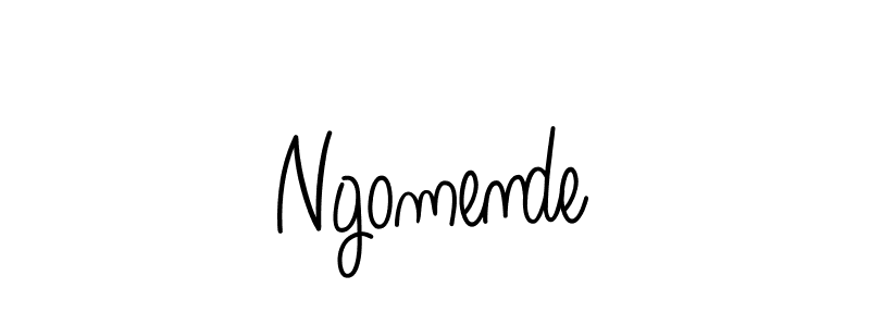 Create a beautiful signature design for name Ngomende. With this signature (Angelique-Rose-font-FFP) fonts, you can make a handwritten signature for free. Ngomende signature style 5 images and pictures png