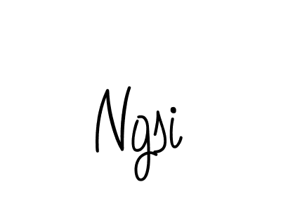 How to make Ngsi name signature. Use Angelique-Rose-font-FFP style for creating short signs online. This is the latest handwritten sign. Ngsi signature style 5 images and pictures png