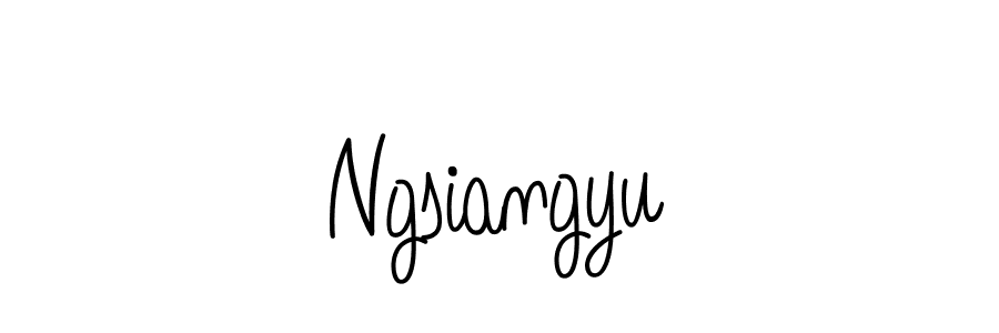 Design your own signature with our free online signature maker. With this signature software, you can create a handwritten (Angelique-Rose-font-FFP) signature for name Ngsiangyu. Ngsiangyu signature style 5 images and pictures png