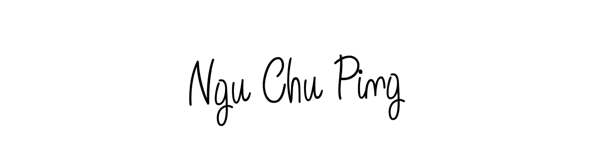 How to make Ngu Chu Ping signature? Angelique-Rose-font-FFP is a professional autograph style. Create handwritten signature for Ngu Chu Ping name. Ngu Chu Ping signature style 5 images and pictures png