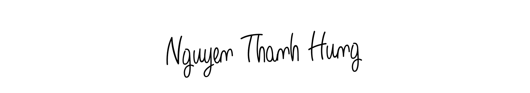 Also we have Nguyen Thanh Hung name is the best signature style. Create professional handwritten signature collection using Angelique-Rose-font-FFP autograph style. Nguyen Thanh Hung signature style 5 images and pictures png