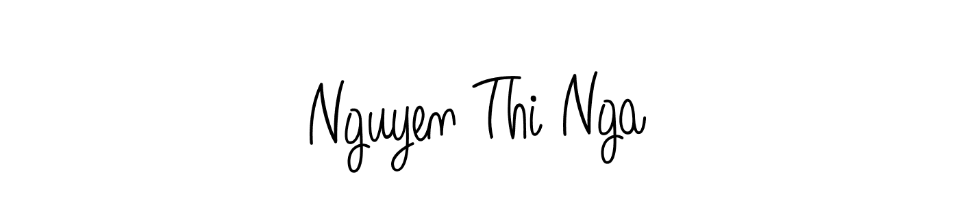 Also we have Nguyen Thi Nga name is the best signature style. Create professional handwritten signature collection using Angelique-Rose-font-FFP autograph style. Nguyen Thi Nga signature style 5 images and pictures png